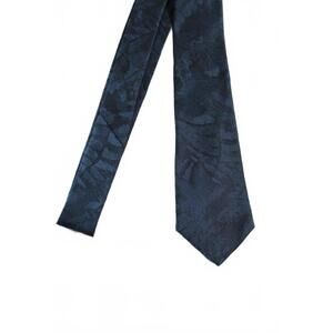 80s BUGLE BOY Hipster Skinny Boys Necktie, Blue Jacquard, 2.75 X 53